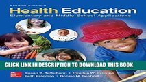 New Book Health Education: Elementary and Middle School Applications