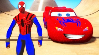 Disney Cars Pixar Spiderman + Nursery Rhymes & Lightning McQueen Children Songs Action Compilation