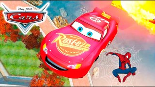 The SPIDERMAN Brothers ride their bikes & Smash Cars + Incy Wincy Spider (Songs For Kids w- action)