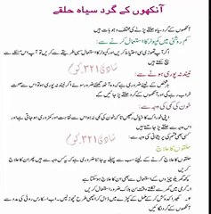 Ankhon Ke Gird Halke Dur Krney Ke Desi Totkay