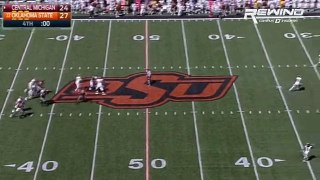 Central Michigan Upsets Oklahoma State On Miraculous Final Play - YouTube
