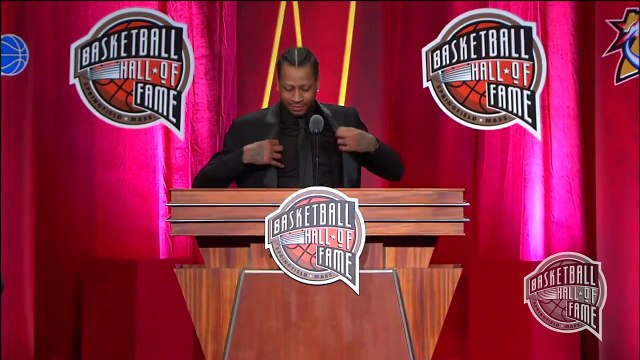 Le discours d'Allen Iverson lors de son intronisation au Hall of Fame