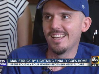 Buckeye man home from hospital after being struck by lightning