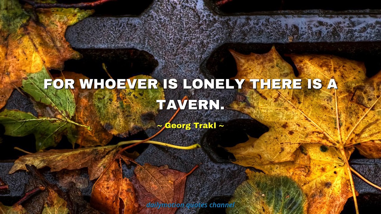 Georg Trakl Quotes