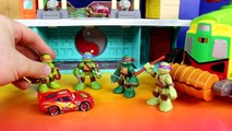 Disney Pixar Cars Lightning McQueen & Teenage Mutant Ninja Turtles TMNT Battle Grundy Imaginext