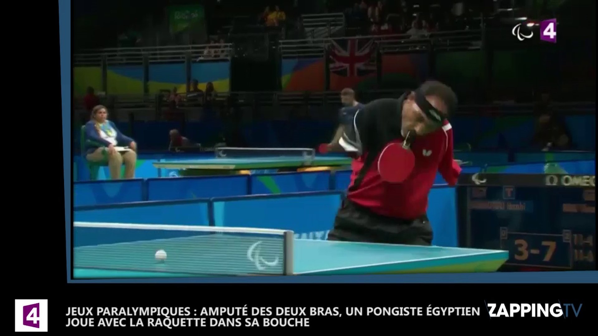 Jeux paralympiques. Tennis de table : amputé des deux bras, Ibrahim Hamato  entretient la flamme