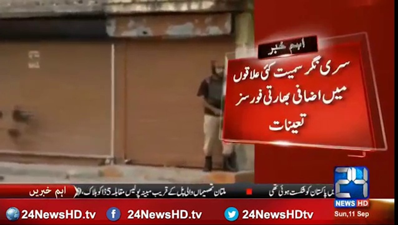 Indian forces deployed in several areas, including Sri Nagar