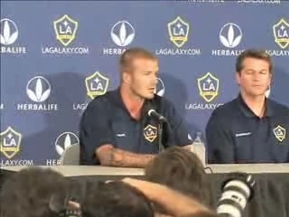 David Beckham toronto Presser