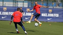 FC Barcelona Training session: Ahead of Champions League
