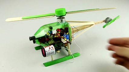How to make a mini Helicopter by plastic bottle