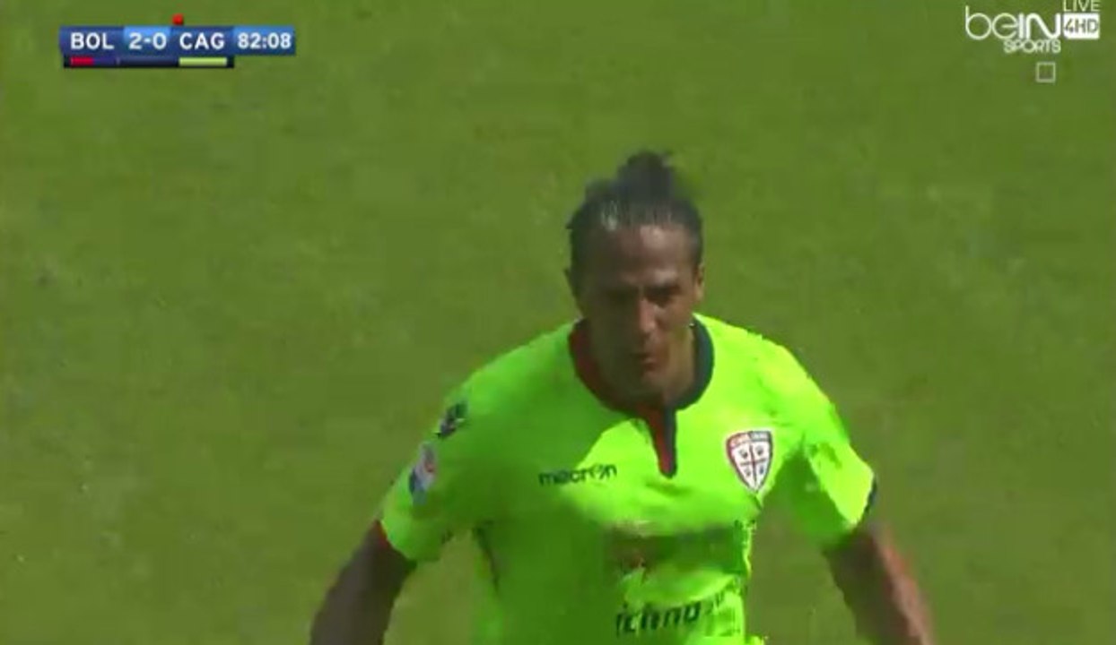 Bruno Alves Amazing Goal Free Kick - Bologna FC 2-1 Cagliari Calcio (11/09/2016)