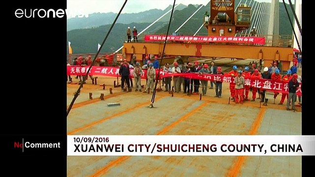 China: World's highest bridge nears completion