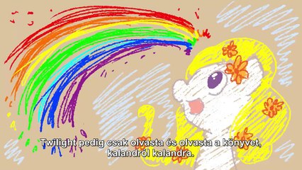 Rainbow Dash Presents Star in Yellow magyar felirattal