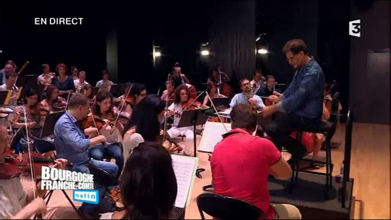 Direct Matin 2 à la répétition du Festival de Musique de Besançon