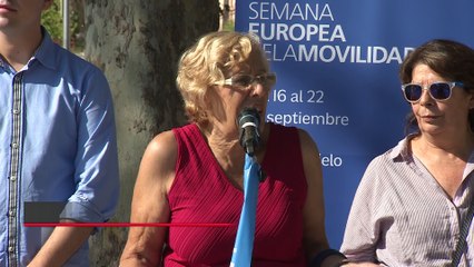 Carmena presenta la fiesta de la movilidad sostenible