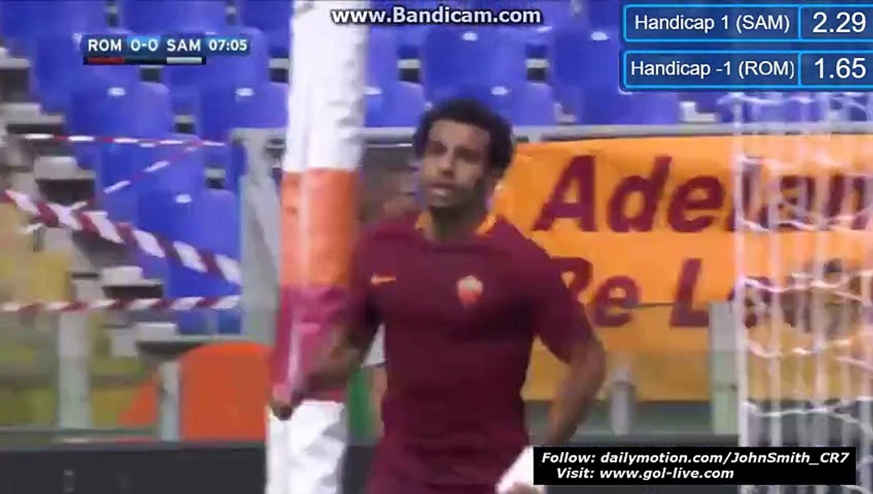 Mohamed Salah Fantastic Goal HD - AS Roma 1-0 Sampdoria - Italy - Serie A 11.09.