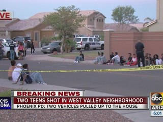 Two teens shot in West Valley neighborhood