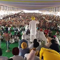 Bhagwant Mann and Kejriwal speech  AAP Kissan Manifesto at Bagha Purana