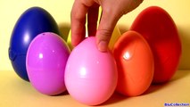 Learn Colors with Surprise Eggs Nesting Cups in English and Portuguese using Play-Doh