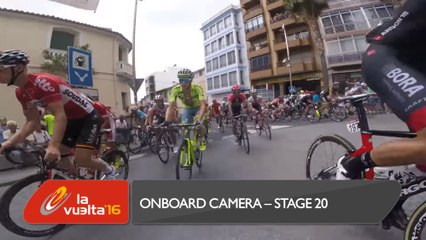 Onboard camera / Cámara a bordo - Etapa 20 (Benidorm / Alto Aitana. Escuadrón E. Aire) - La Vuelta a España 2016