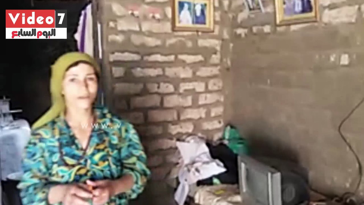 مأساة أسرة تعيش فى غرفة واحدة مسقوفة من البوص ببنى سويف