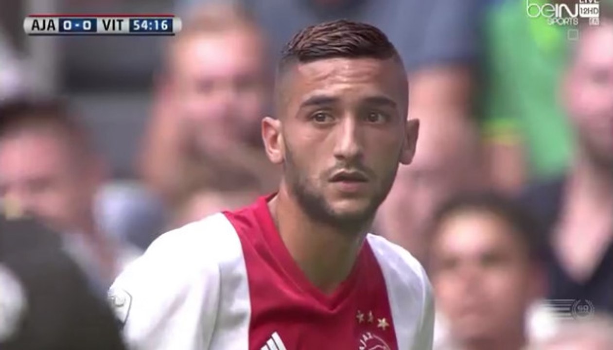 Nick Viergever Goal Assist Hakim Ziyech - AFC Ajax 1-0 Vitesse Arnhem (11/09/2016)