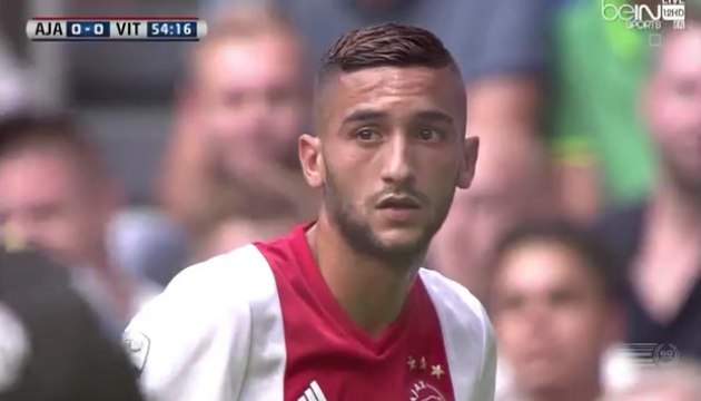 Nick Viergever Goal Assist Hakim Ziyech - AFC Ajax 1-0 Vitesse Arnhem (11/09/2016)