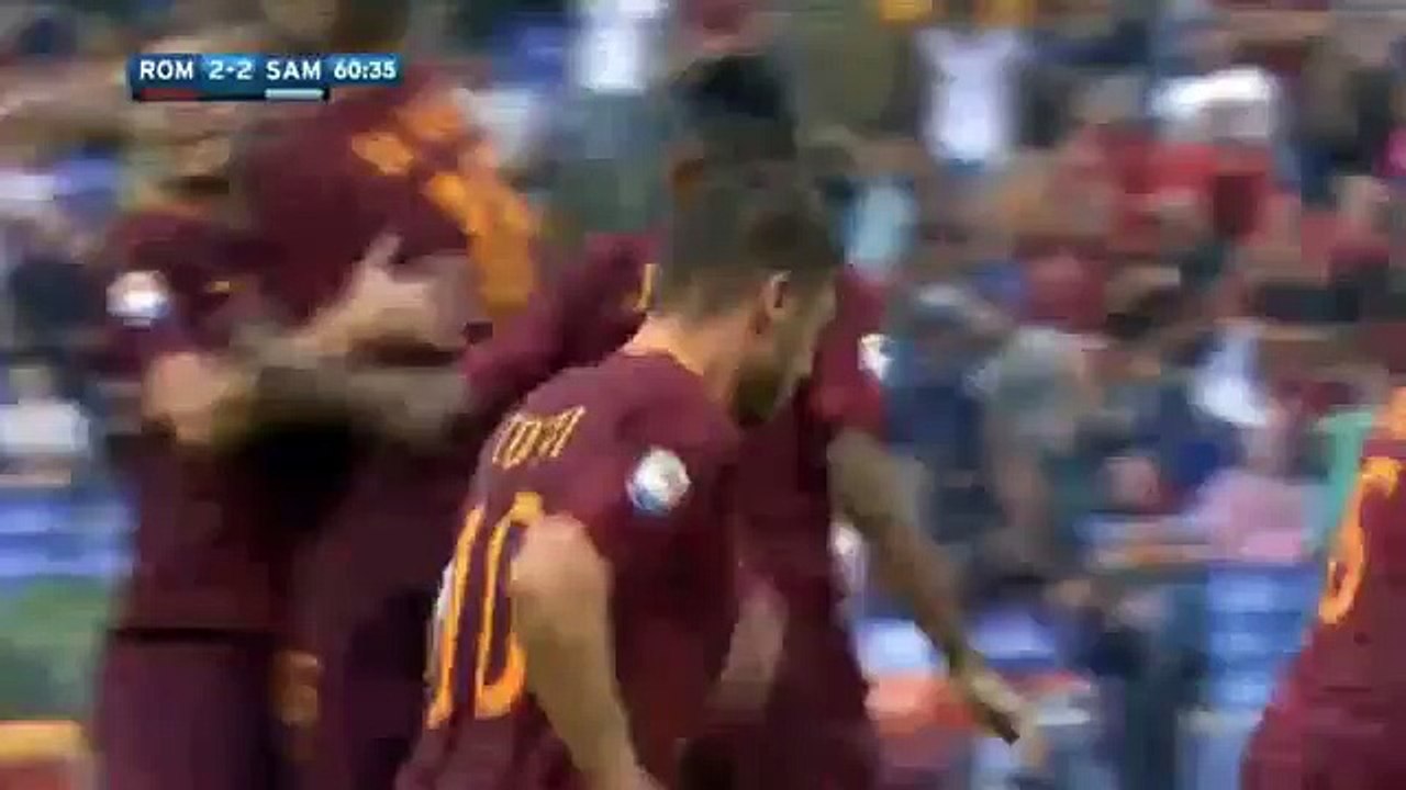 Edin Dzeko Goal - AS Roma vs Sampdoria 2-2 (Serie A) 11.09.2016 HD
