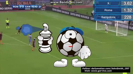 Francesco Totti Penalty Goal HD - AS Roma 3-2 Sampdoria - Italy - Serie A 11.09.2016 HD