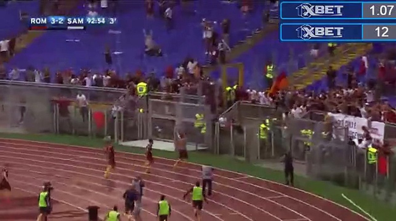 Francesco Totti Penalty Goal - AS Roma 3-2 Sampdoria HD (11.09.2016)