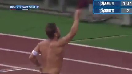 Francesco Totti Penalty Goal HD - AS Roma vs Sampdoria 3-2 (Serie A) 11/09/2016 HD