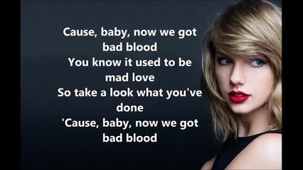 Taylor - swift Bad Blood (lyrics)