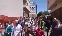 مسيرة سلمية نظمتها ساكنة حي النصر بطنجة إحتجاجا على غياب الأمن و كثرة السرقة بالمنطقة
