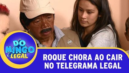 Roque cai no Telegrama Legal e se emociona