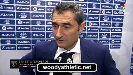 Valverde tras Deportivo - Athletic woodyathletic.net 11-9-2016