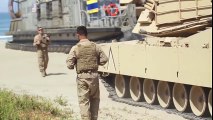 US Marines Tanks Doing Some Diving - Amphibious M1 Abrams