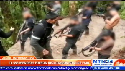 Fiscalía de Colombia calcula que 11.556 menores fueron reclutados por las FARC