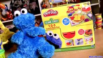 Play Doh Cookie Monster Lunch Box 1-2-3 Set Sesame Street Count N Crunch Diversion En El Almuerzo