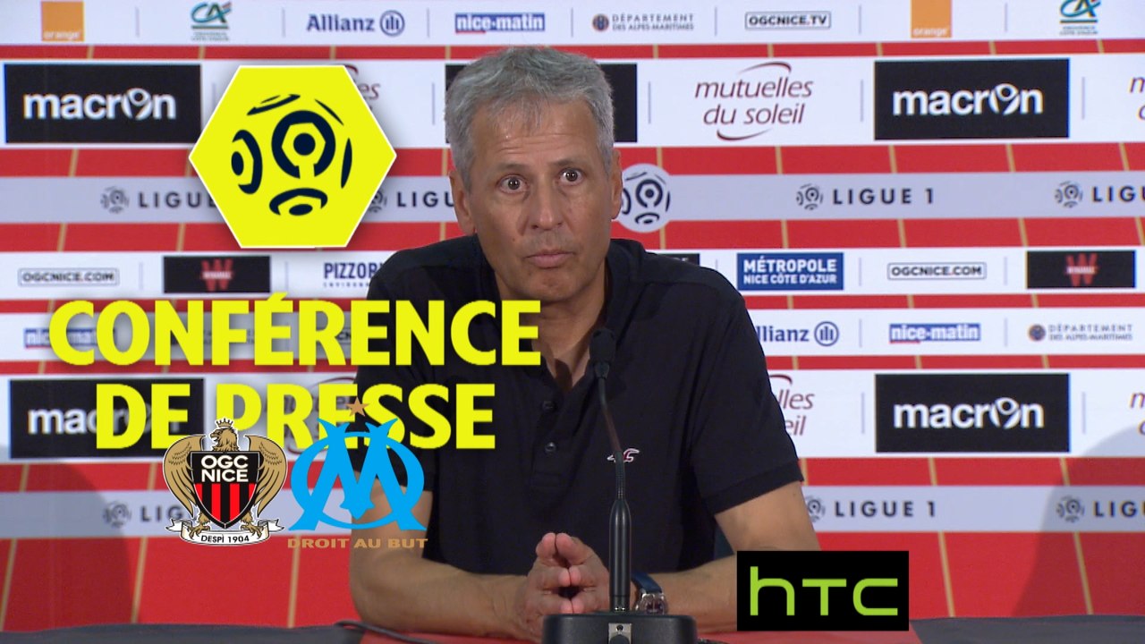 Conférence de presse OGC Nice - Olympique de Marseille (3-2) : Lucien FAVRE (OGCN) - Franck PASSI (OM) - 2016/2017