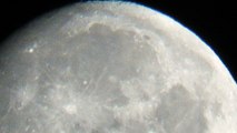 zooming on moon