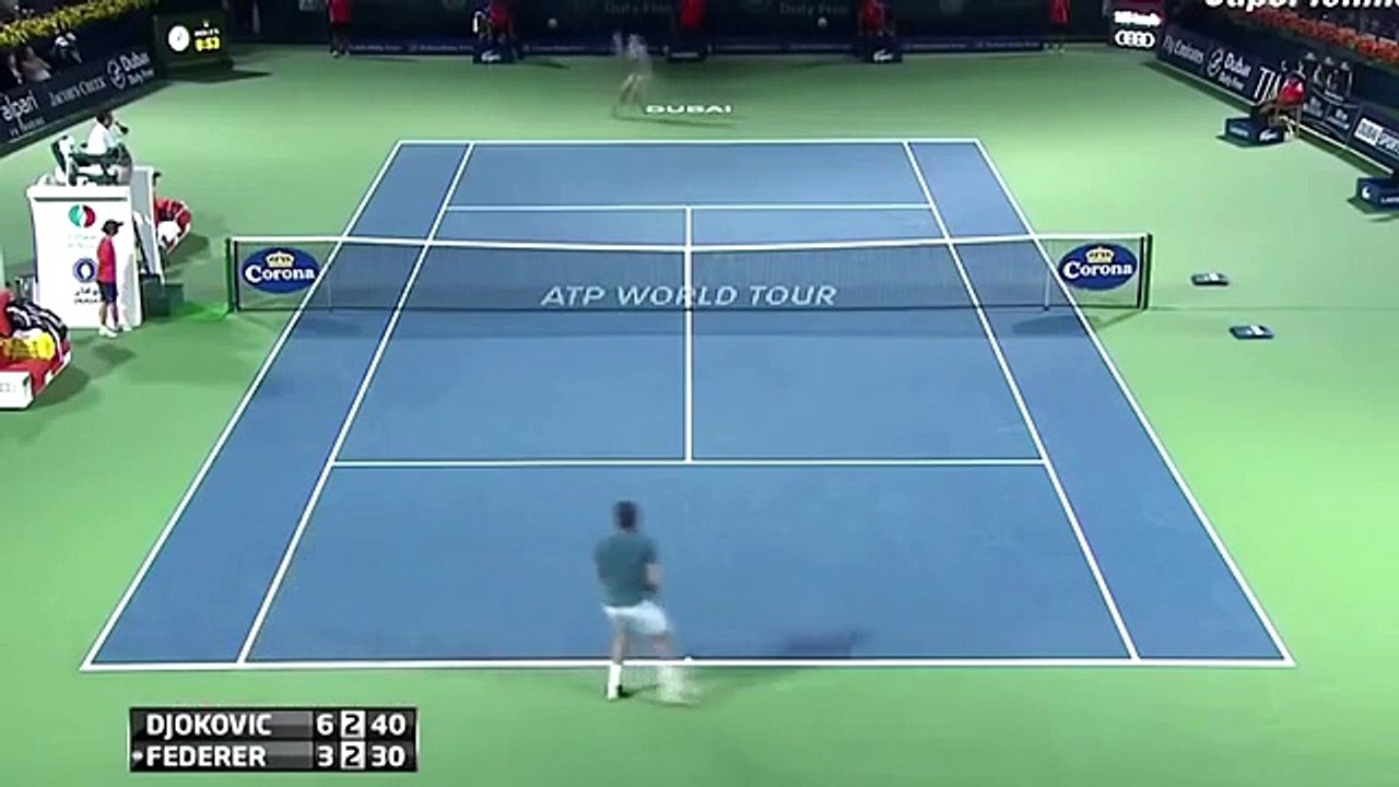 Roger federer Awesome Point Vs Djokovic HD