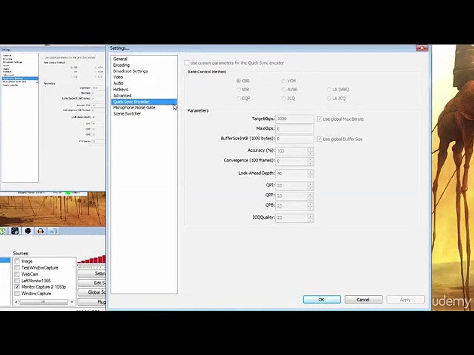 Open Broadcaster Software Part 8 - Quick Sync Encoder settings for Intel Chipset
