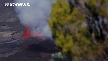 Volcano erupts on La Reunion island