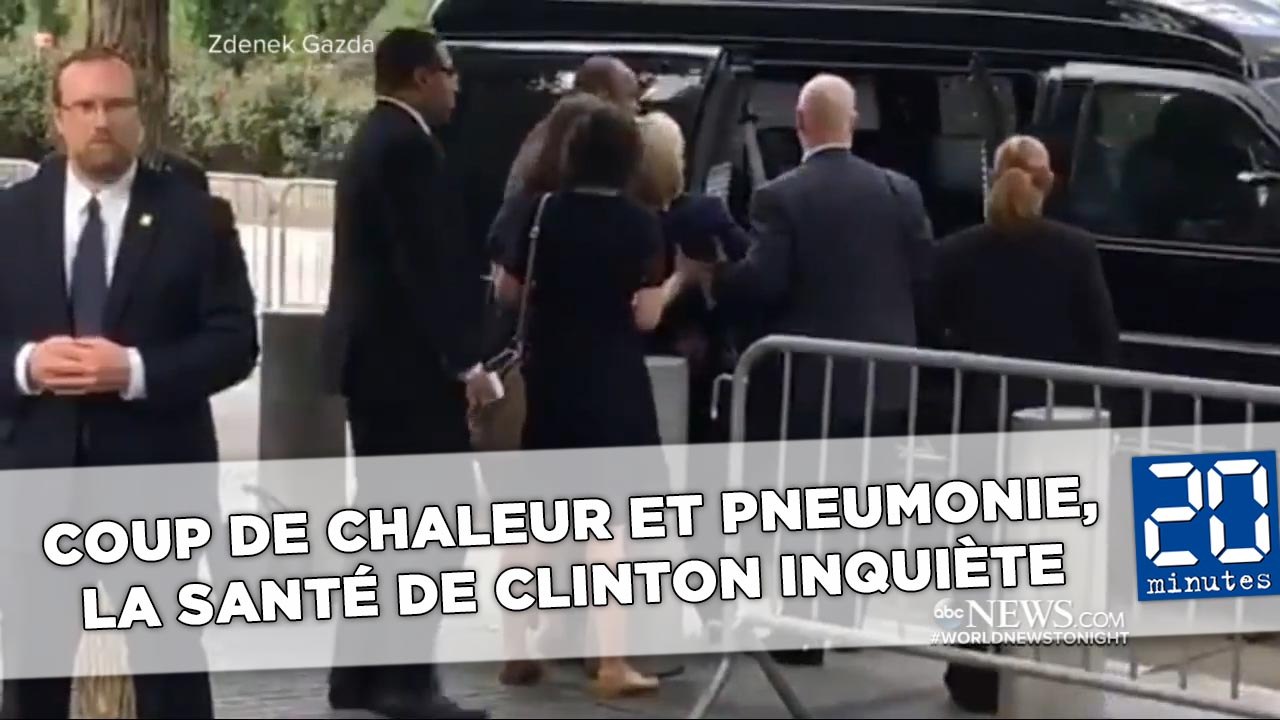 Hillary Clinton victime d'une pneumonie en pleine course à la présidentielle