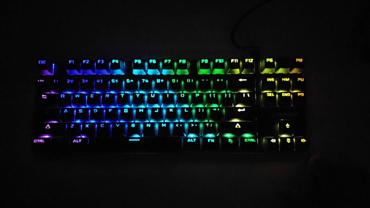 Rakk Kimat TKL Mechanical Keyboard Lighting Effect Overview