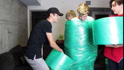 100 LAYERS OF BUBBLE WRAP! We almost suffocated!!!
