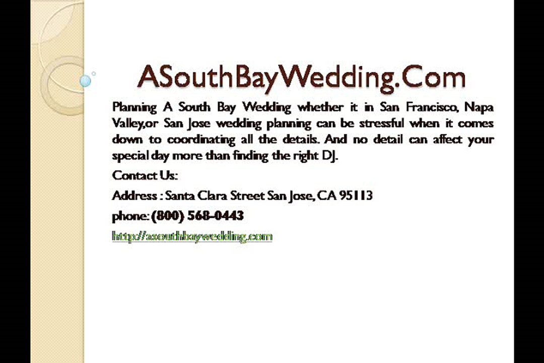 South Bay Wedding DJ