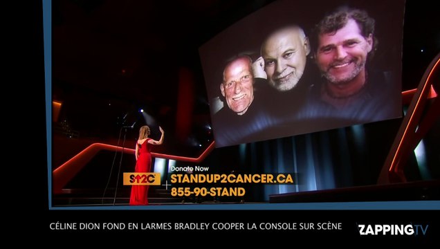 Céline Dion craque lors de la soirée Stand up to cancer