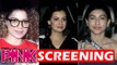 Kangana Ranaut At Pink Screening :Amitabh Bachchan Host Special Screening For Female Actors