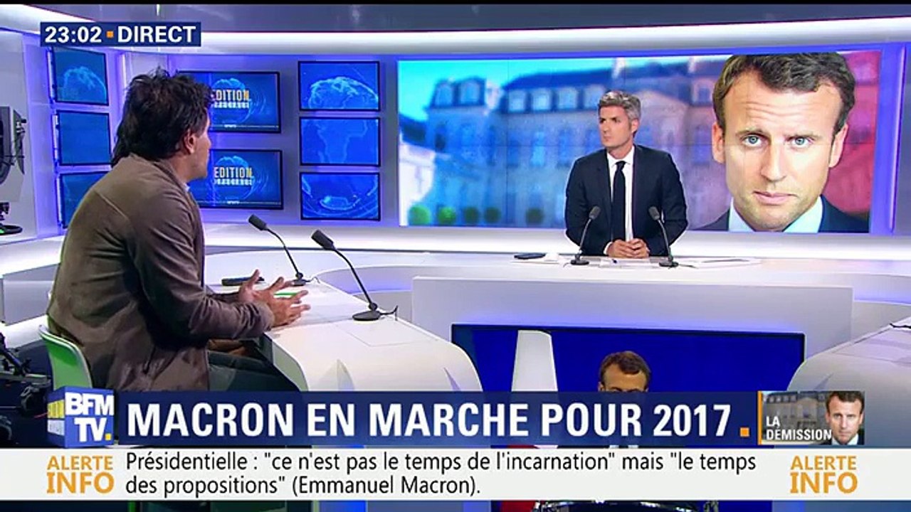 Départ de Macron du Gouvernement - Sébastien Denaja invité de BFM-TV ( mardi 3 août 2016)